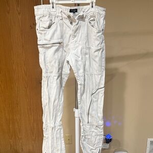 Men's White Cargo Pants